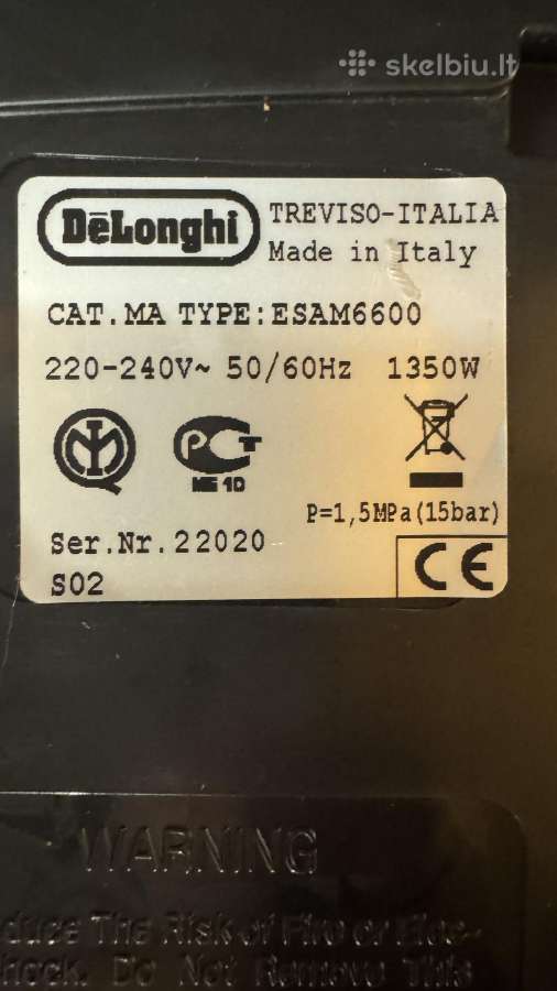 Delonghi Primadonna - nuotraukos Nr. 4