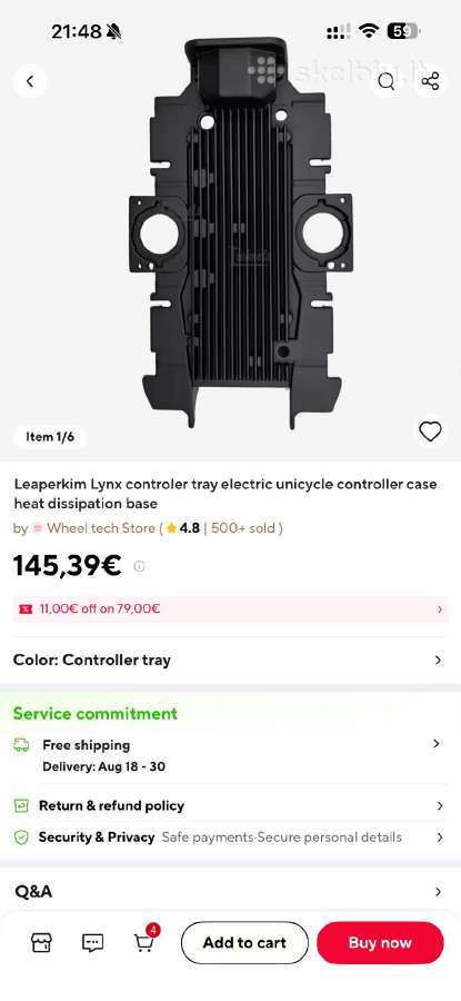 Leaperkim lynx kontrolerio baze/radiatorius - nuotraukos Nr. 3