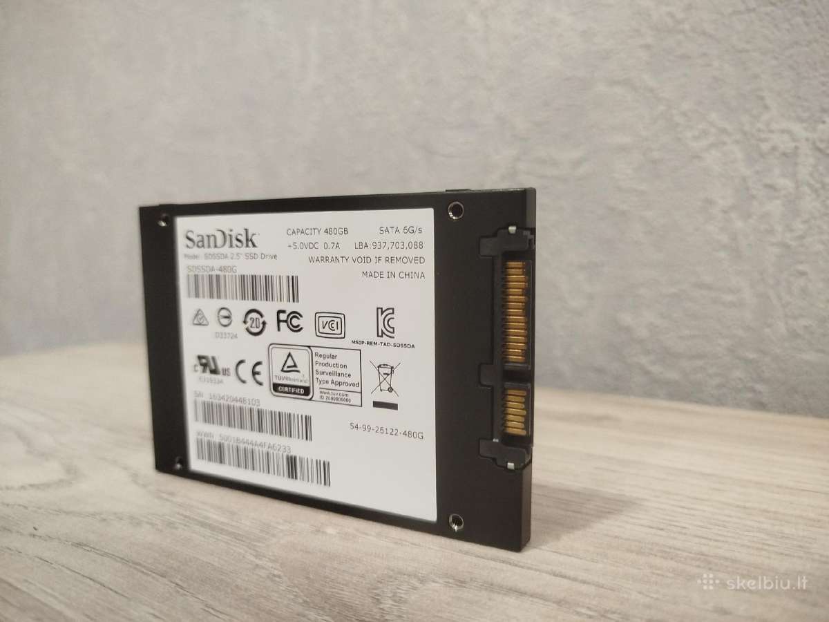 Sandisk SSD 480gb - nuotraukos Nr. 2