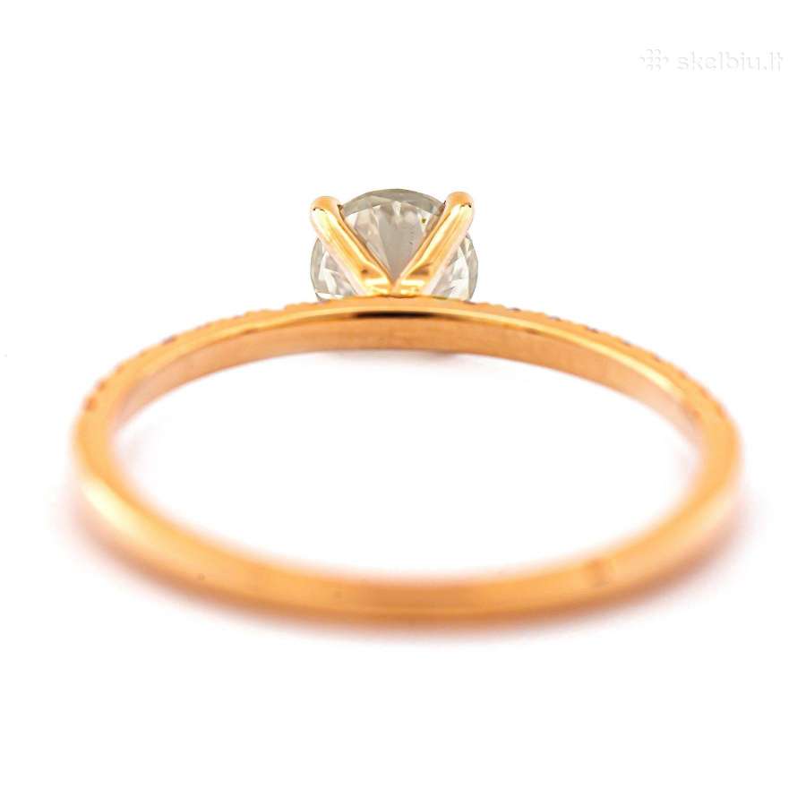 Sužadėtuvių žiedas su briliantais (0,78ct) - nuotraukos Nr. 7