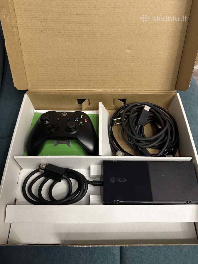Xbox One 1tb su originalia dėže + pultas + laidai - nuotraukos Nr. 4