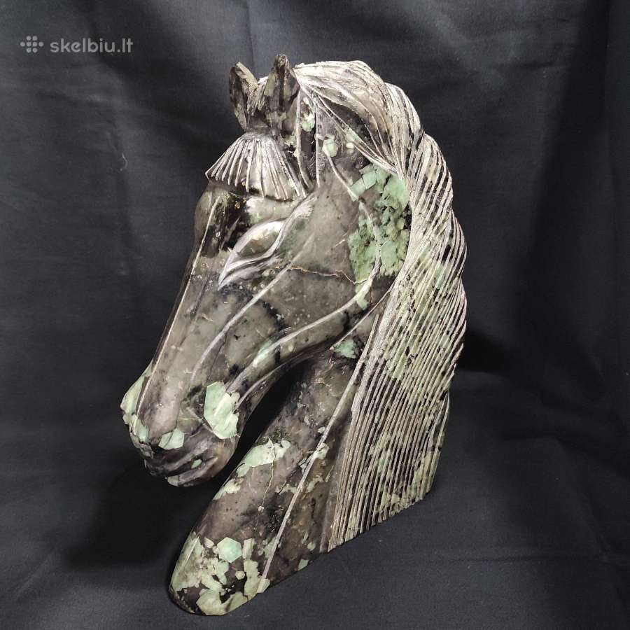 Skulptūra su smaragdų grynuoliais (3,9kg) - nuotraukos Nr. 3