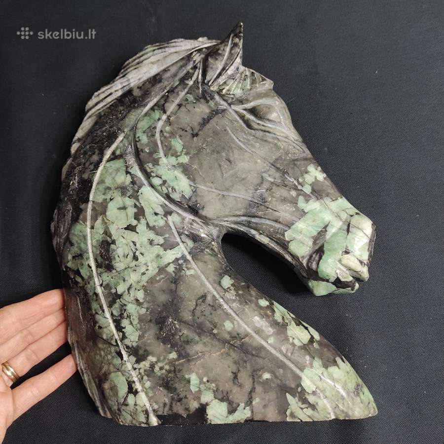 Skulptūra su smaragdų grynuoliais (3,9kg) - nuotraukos Nr. 4