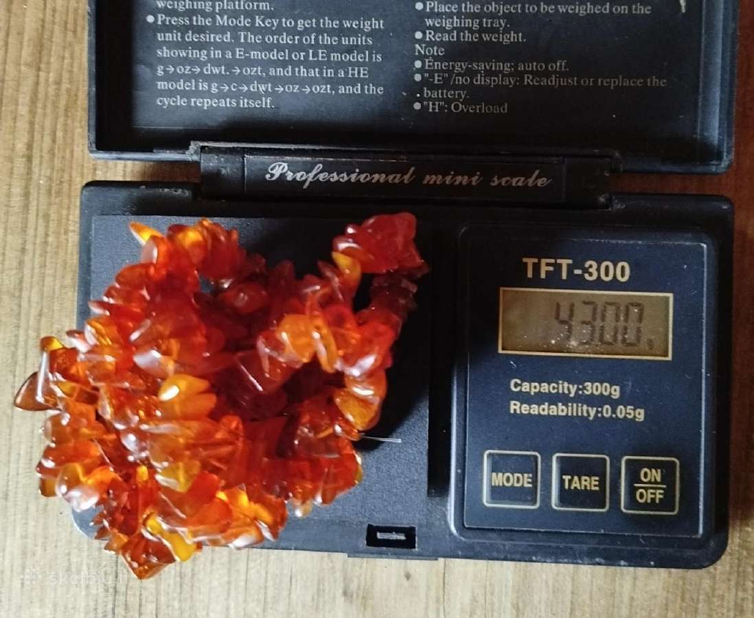 Seni vintažiniai gintaro karoliai.kaina po 20eur - nuotraukos Nr. 4