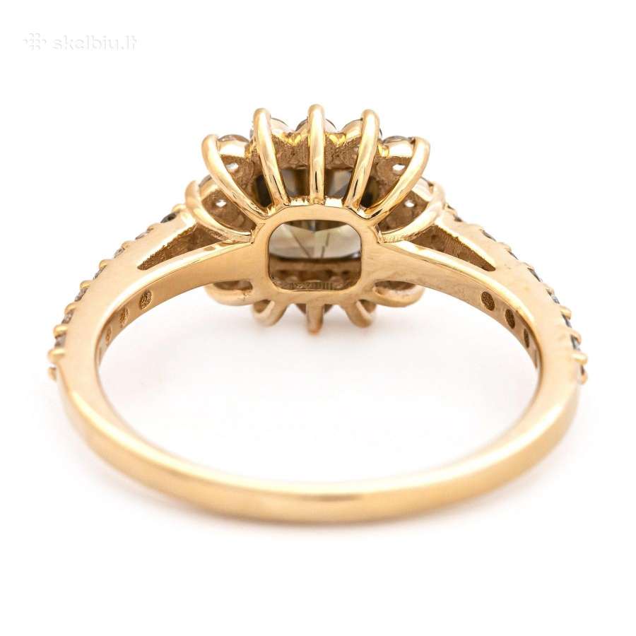 Sužadetuvių žiedas su dideliu (1,58ct) briliantu - nuotraukos Nr. 5