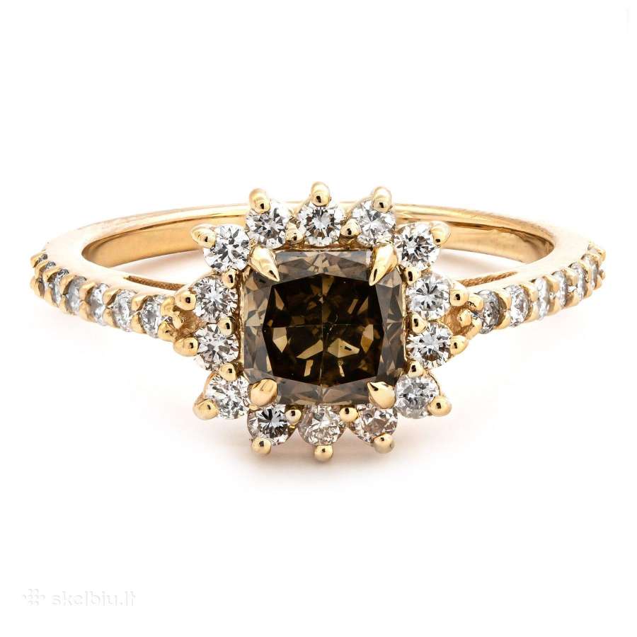 Sužadetuvių žiedas su dideliu (1,58ct) briliantu - nuotraukos Nr. 6