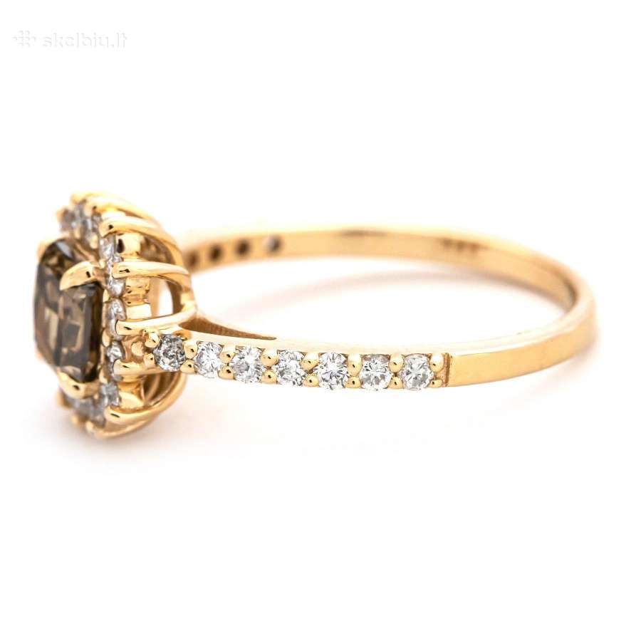 Sužadetuvių žiedas su dideliu (1,58ct) briliantu - nuotraukos Nr. 7