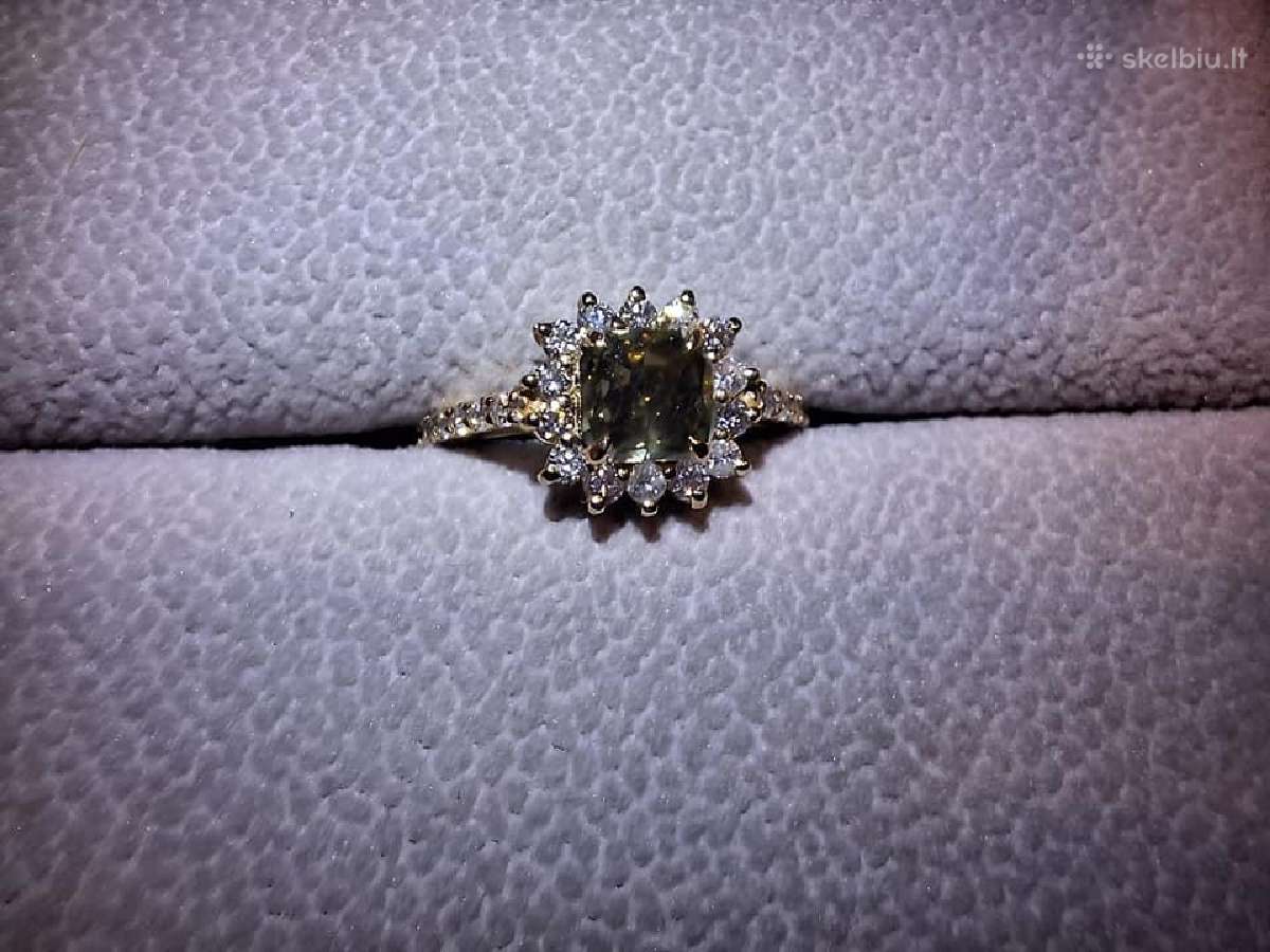 Sužadetuvių žiedas su dideliu (1,58ct) briliantu - nuotraukos Nr. 8