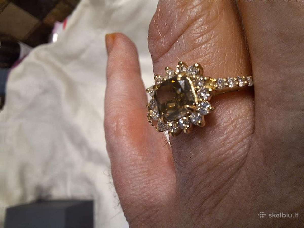 Sužadetuvių žiedas su dideliu (1,58ct) briliantu - nuotraukos Nr. 9