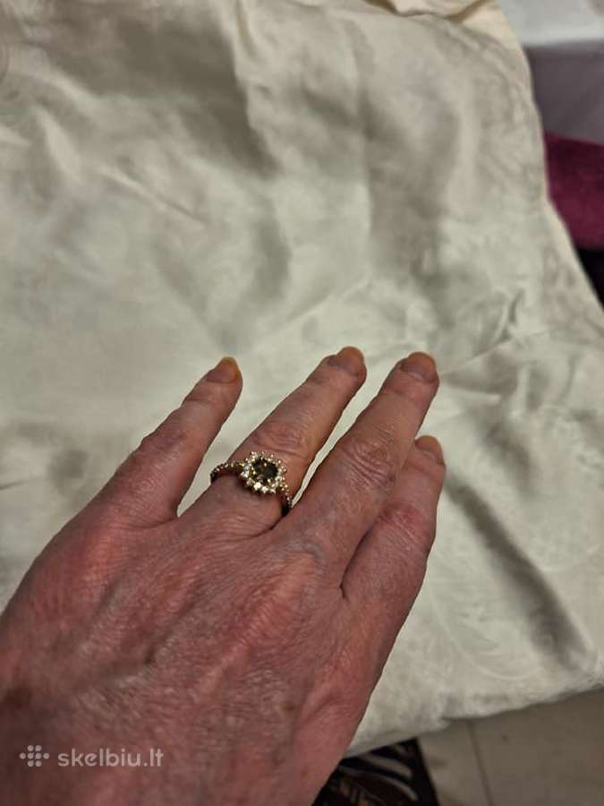 Sužadetuvių žiedas su dideliu (1,58ct) briliantu - nuotraukos Nr. 10