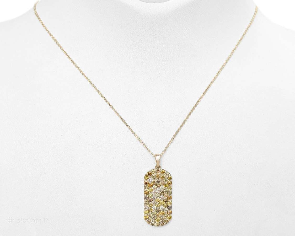 Didelis pakabukas su deimantais (1,43ct) - nuotraukos Nr. 3