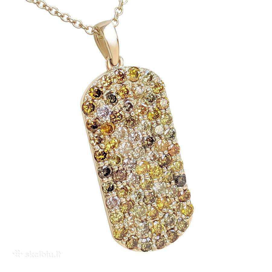 Didelis pakabukas su deimantais (1,43ct) - nuotraukos Nr. 4