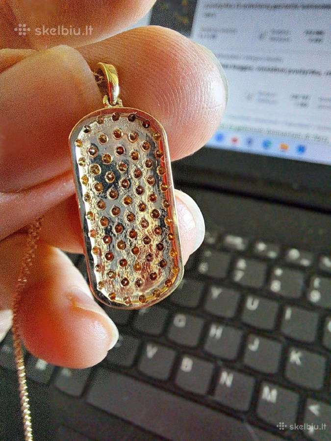 Didelis pakabukas su deimantais (1,43ct) - nuotraukos Nr. 12
