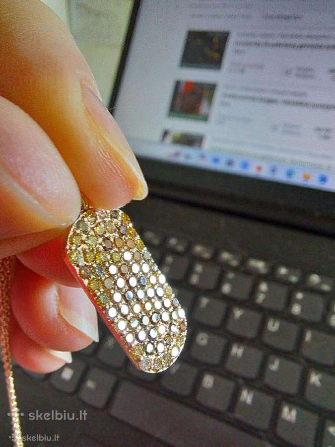 Didelis pakabukas su deimantais (1,43ct) - nuotraukos Nr. 13