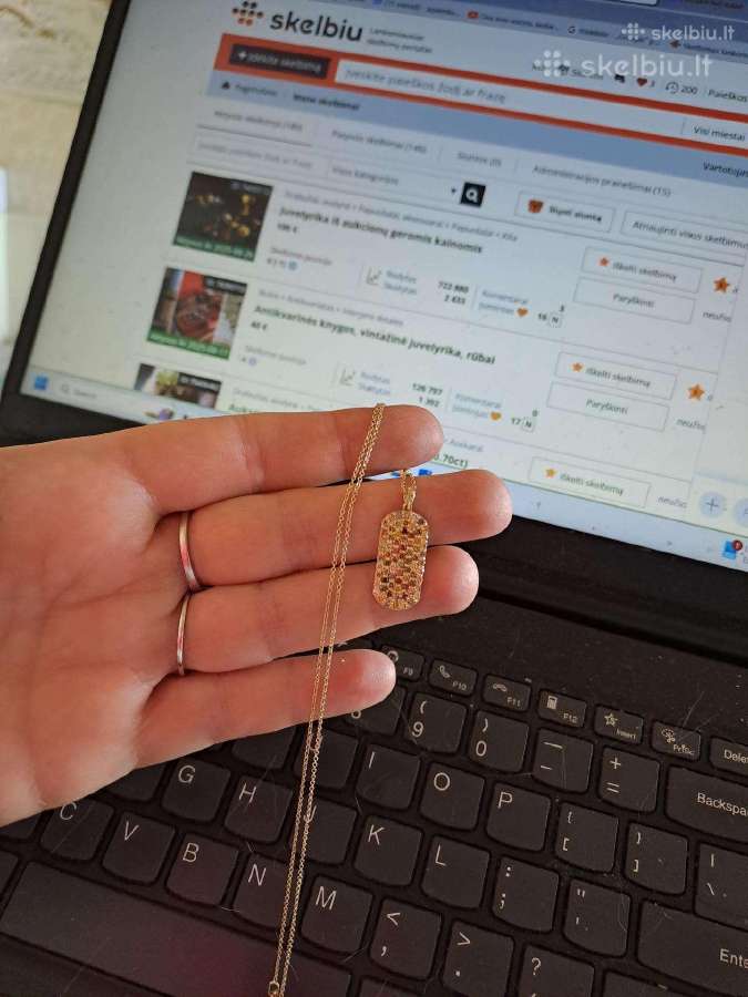 Didelis pakabukas su deimantais (1,43ct) - nuotraukos Nr. 15