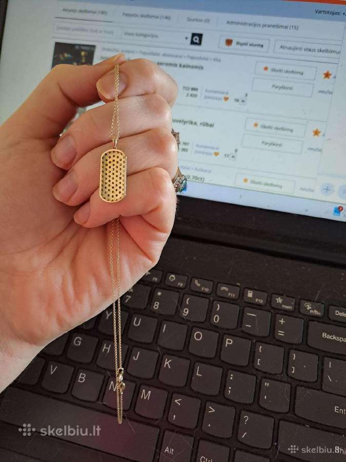 Didelis pakabukas su deimantais (1,43ct) - nuotraukos Nr. 16