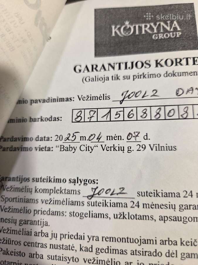 Joolz day 5 vežimėlis - nuotraukos Nr. 17