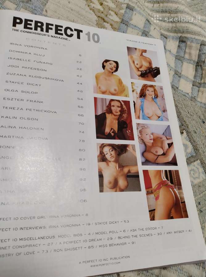 Perfect 10 zurnalas ziema 2001 JAV - nuotraukos Nr. 2