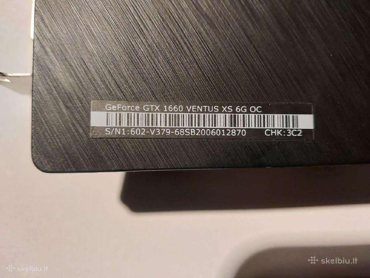 Msi Gtx1660 6gb - nuotraukos Nr. 2