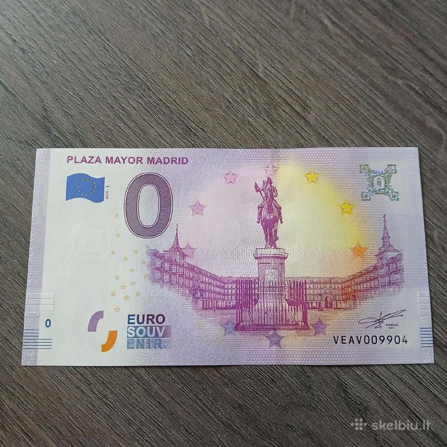 Suvenyriniai 0 eurų banknotai Unc 2018/19 m. - nuotraukos Nr. 17