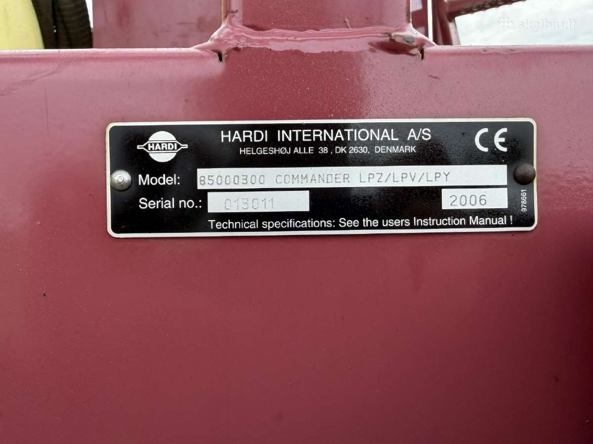 Hardi Commander 2800 - nuotraukos Nr. 13