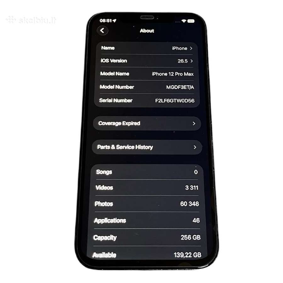 iPhone 12 pro max 256 GB - nuotraukos Nr. 4