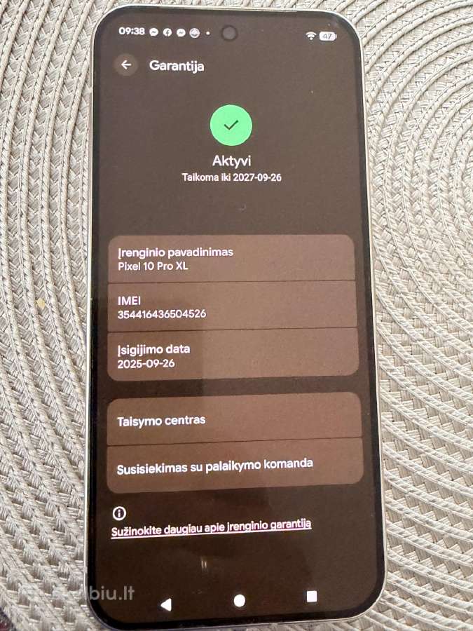 Google pixel 10pro XL 256g - nuotraukos Nr. 4