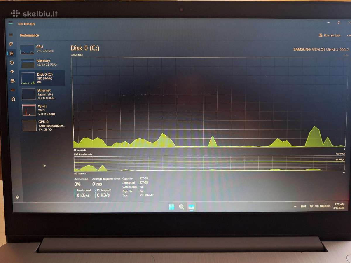 Lenovo Ideapad 3 15ada05 - nuotraukos Nr. 8