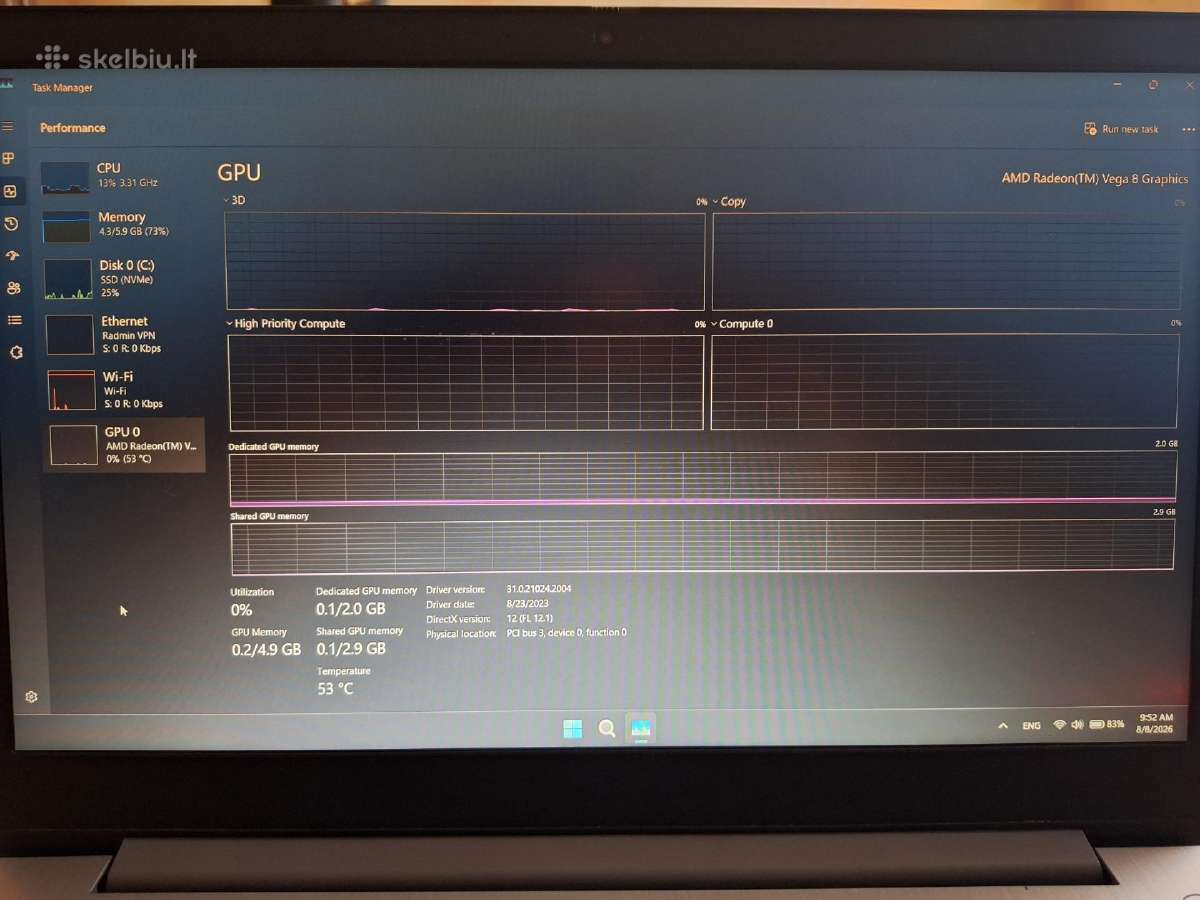 Lenovo Ideapad 3 15ada05 - nuotraukos Nr. 9