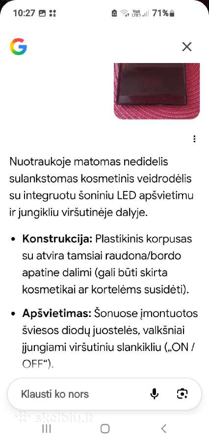 Kosmetikos priežiūros priemonės - nuotraukos Nr. 5