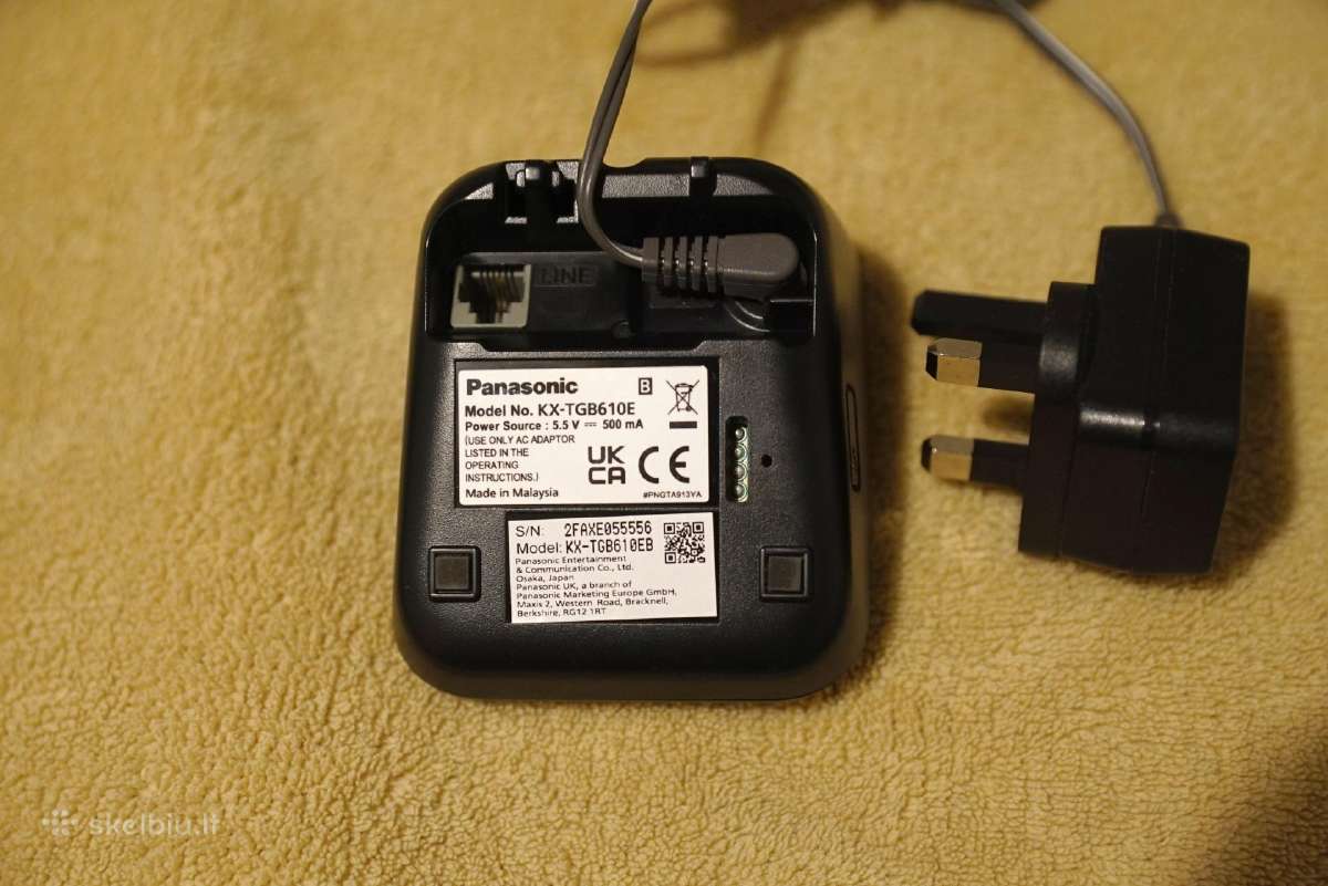 Belaidis namų telefonas Panasonic Kx-tgb610e - nuotraukos Nr. 5