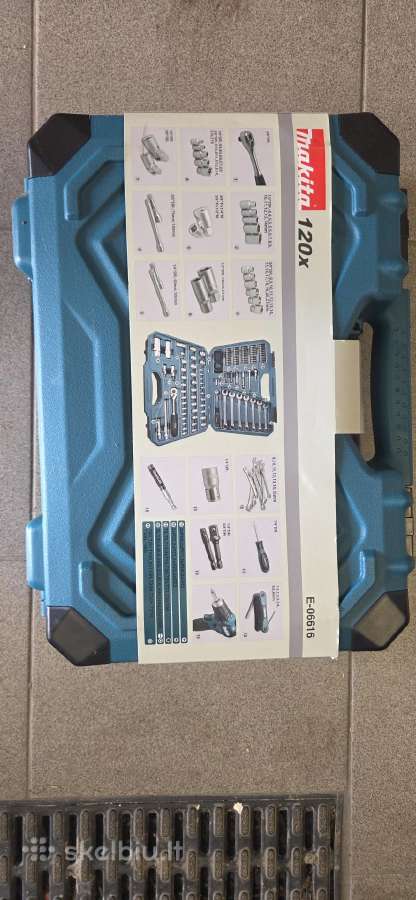 Įrankių komplektas Makita E-06616, 120 vnt. - nuotraukos Nr. 5