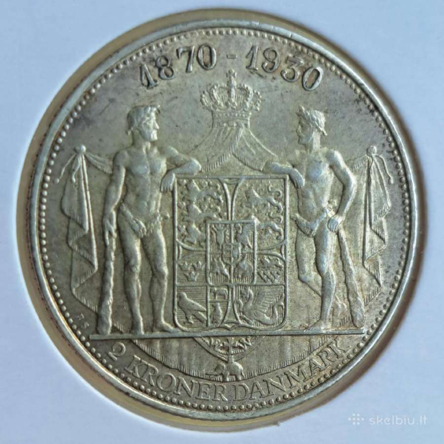 1930 Danija 2 kronos - nuotraukos Nr. 2