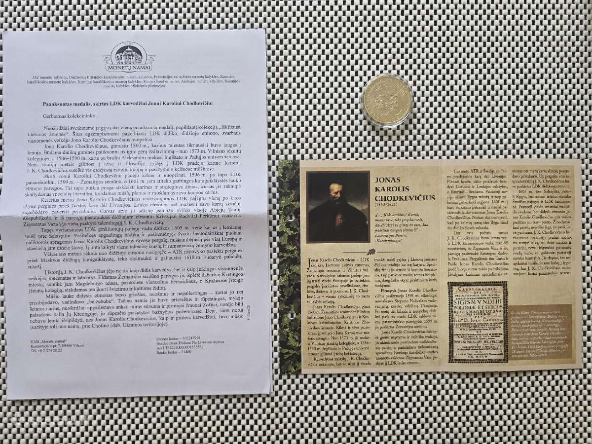 Moneta su autentiškumo sertifikatu - nuotraukos Nr. 2