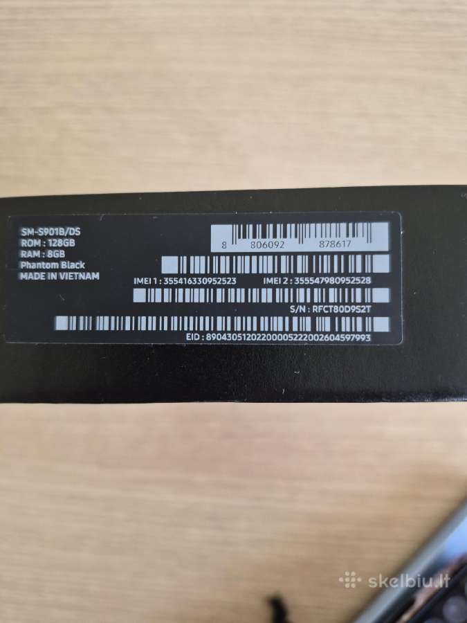 Samsung Galaxy S22 128gb Black. Labai geros būklės - nuotraukos Nr. 5