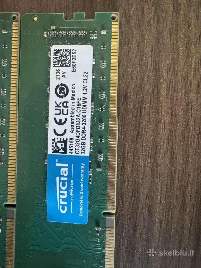 32gb Crucial Ddr4 - nuotraukos Nr. 2