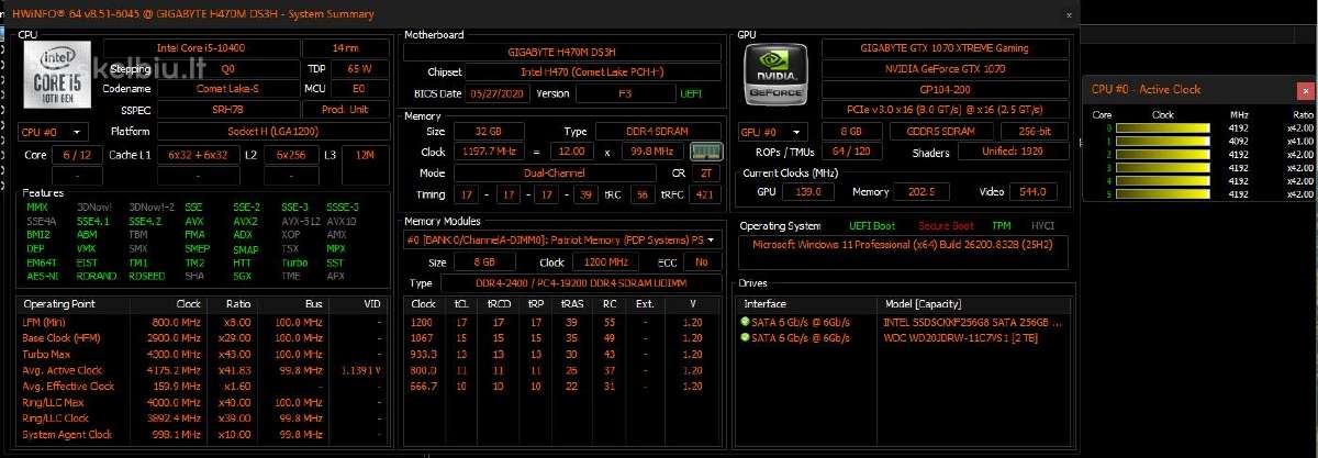 Intel i5 10400, Gtx 1070 8gb, 32gb Ddr4 - nuotraukos Nr. 15