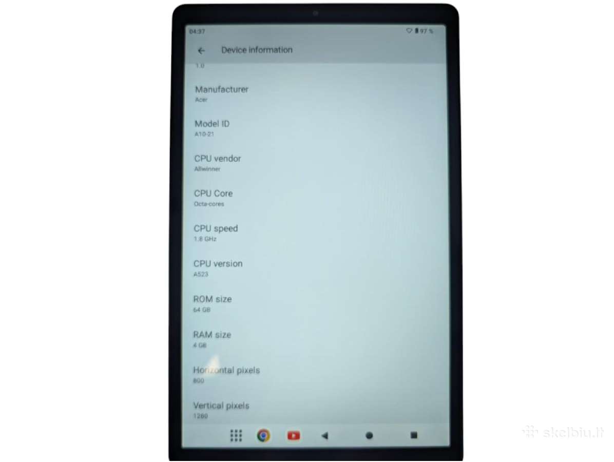Acer Iconia Tab A10 + 3 mėn. garantija - nuotraukos Nr. 4