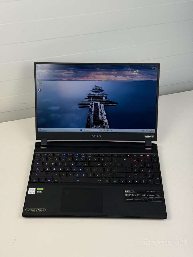 Gigabyte Aero 15xc Rtx 3070 I7 10870h 24gb RAM - nuotraukos Nr. 2