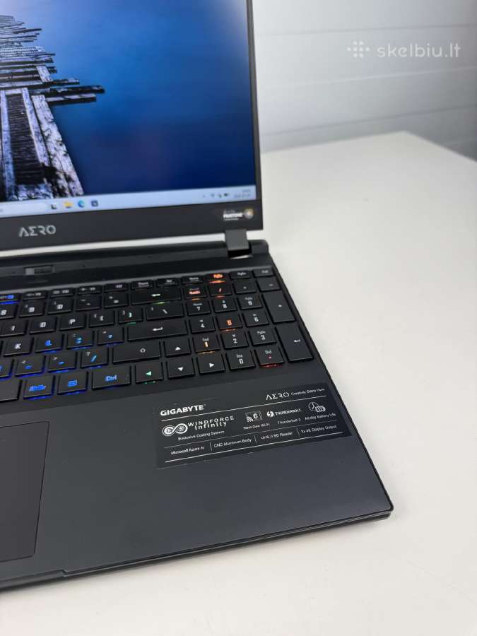 Gigabyte Aero 15xc Rtx 3070 I7 10870h 24gb RAM - nuotraukos Nr. 4