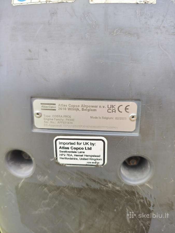 Parduodamas Atlas Copco Cobra Proe - nuotraukos Nr. 6