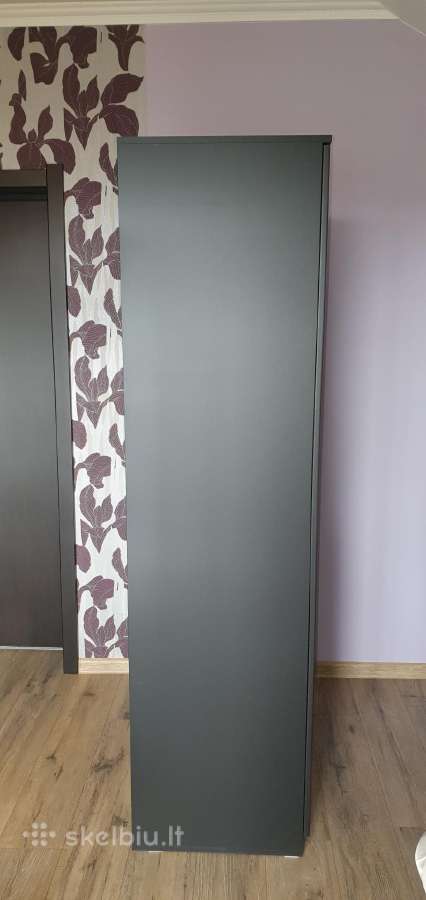Ikea Brimnes Spinta su 2 durimis, juoda, 78x190 cm - nuotraukos Nr. 4