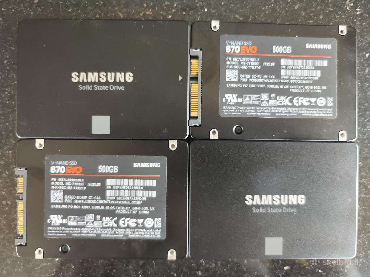 Samsung 870 EVO 500/250 GB SSD - nuotraukos Nr. 2