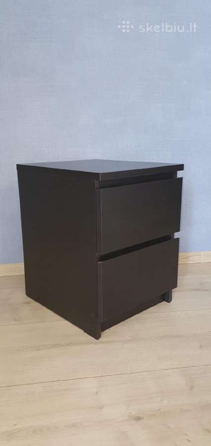 Ikea Malm Komoda su 2 stalčiais, tamsiai ruda - nuotraukos Nr. 2
