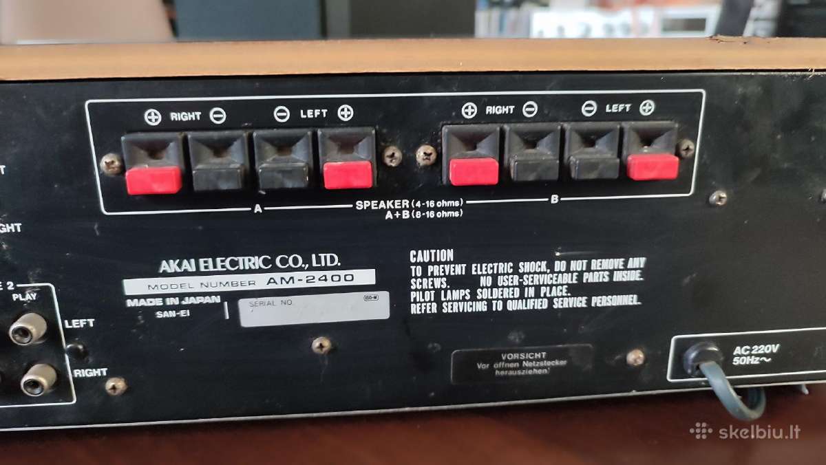 Stiprintuvas Akai Am-2400 - nuotraukos Nr. 4