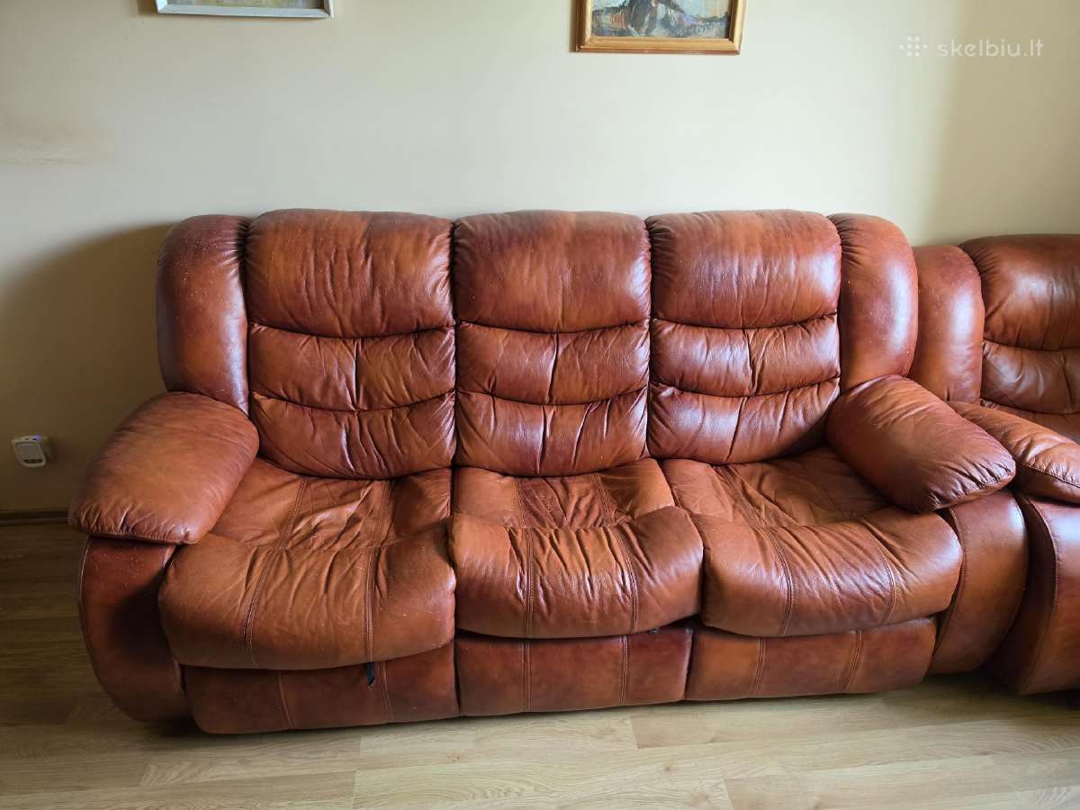 Baldų komplektas (Sofa ir du foteliai) - nuotraukos Nr. 2