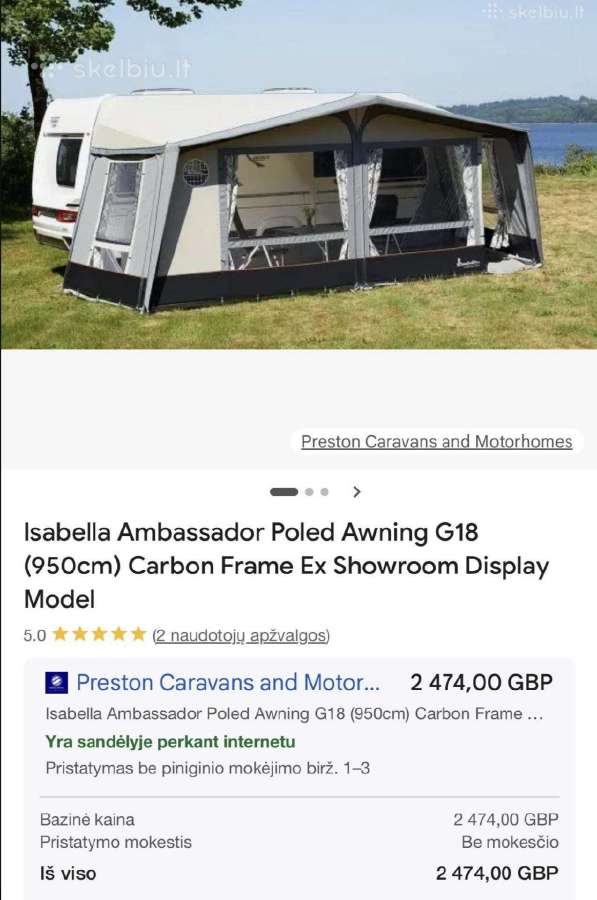 Isabella Ambassador Prikabinamo Namelio Palapinė - nuotraukos Nr. 3