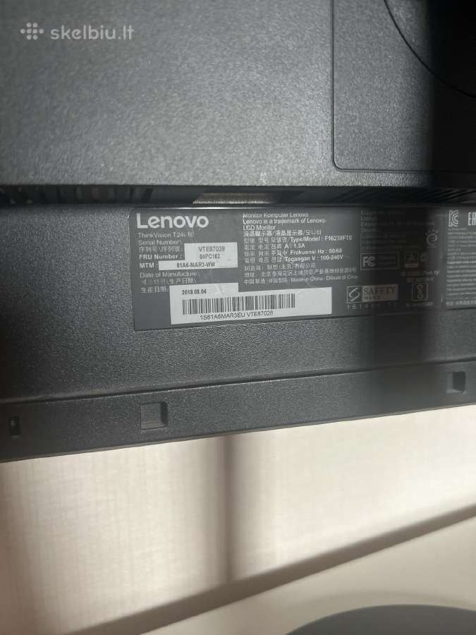 Lenovo Thinkvision Monitorius - nuotraukos Nr. 3