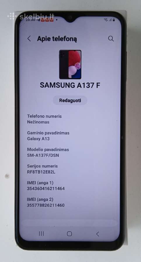 Samsung A 13 - nuotraukos Nr. 6