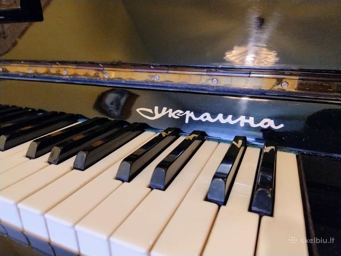 Tvarkingas puikios būklės juodas pianinas - nuotraukos Nr. 3